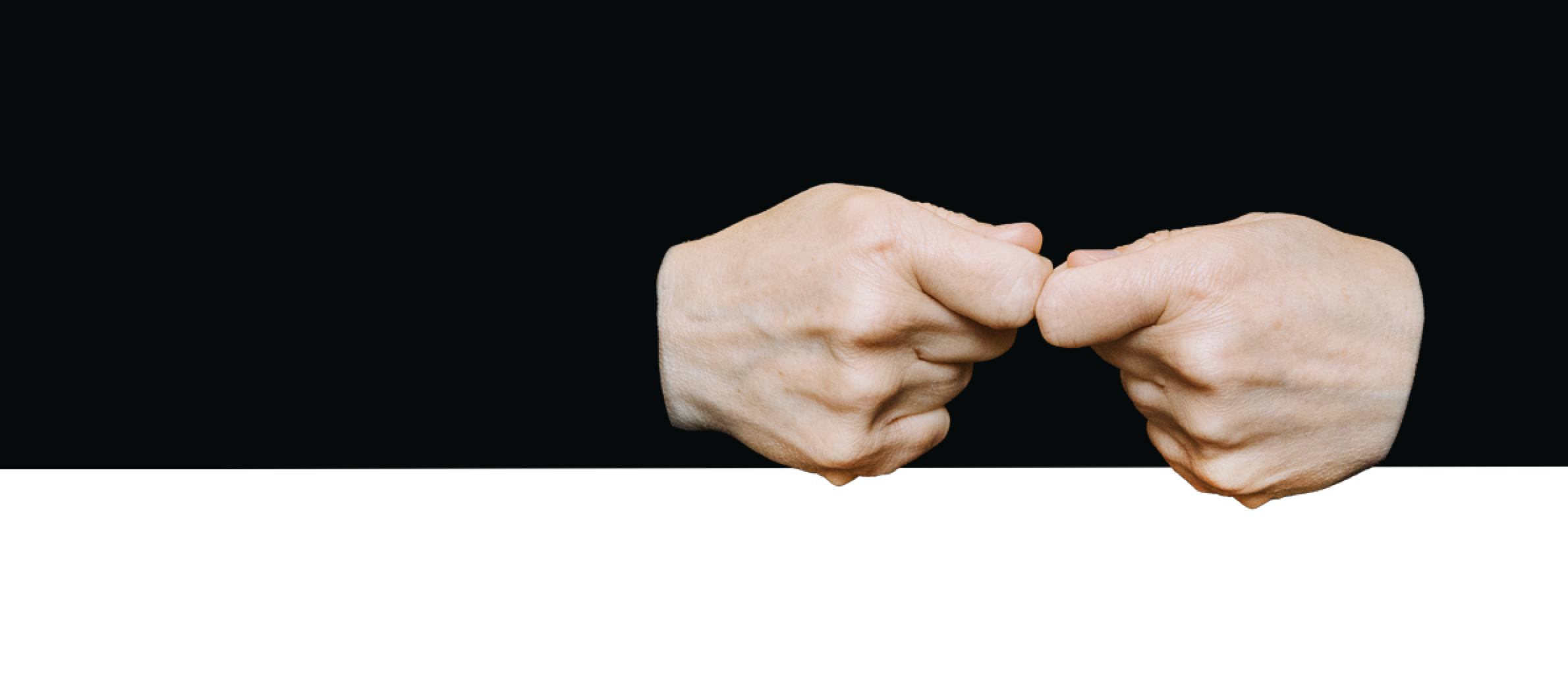 Bild zeigt Hände in Gebärdensprache "Kontakt"